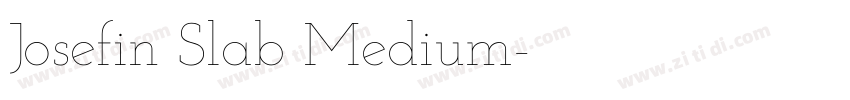 Josefin Slab Medium字体转换